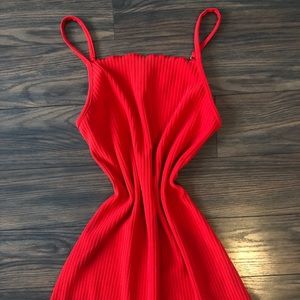 Red dress
